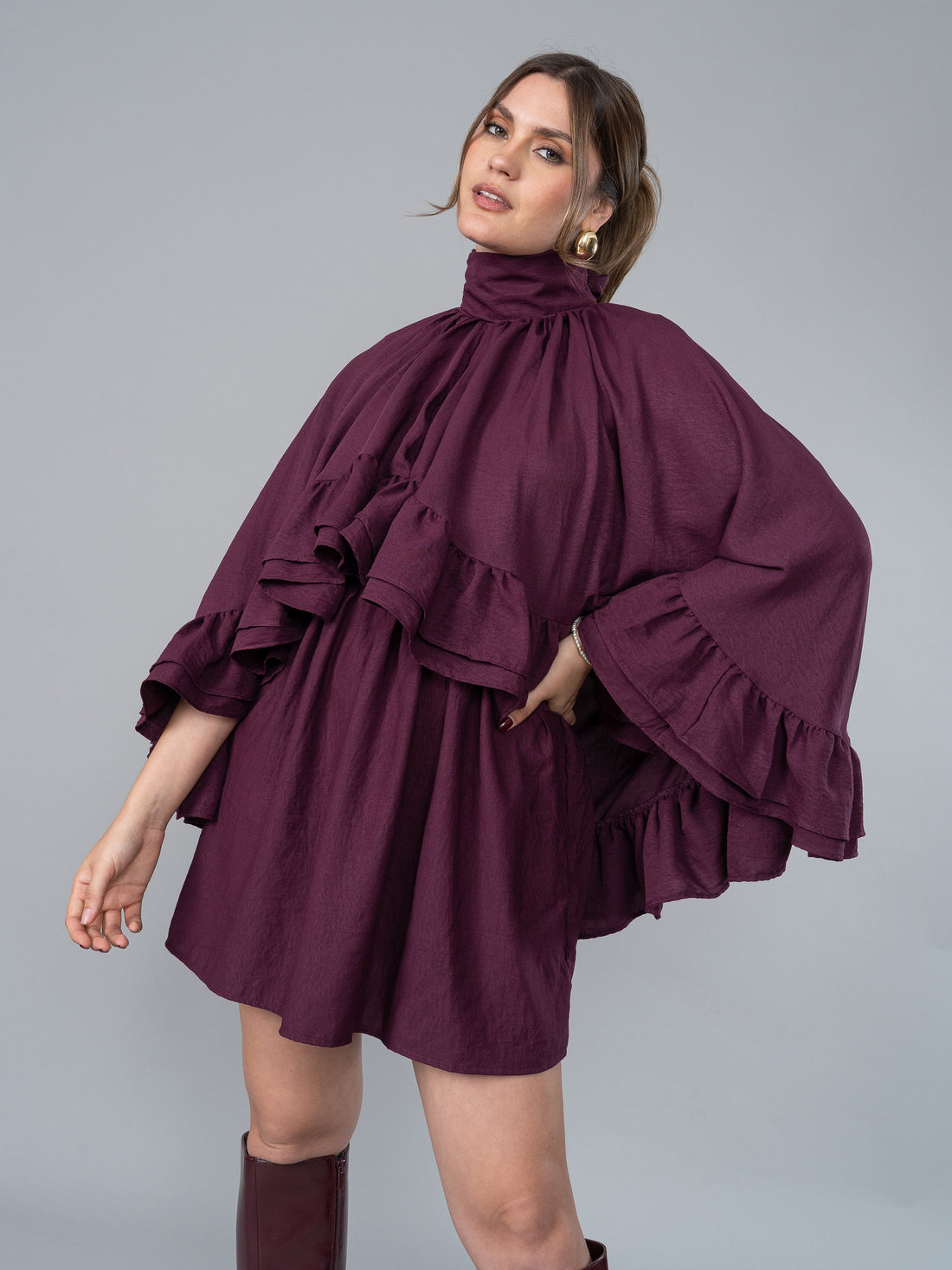 Vestido Julieta Guinda en Gaia
