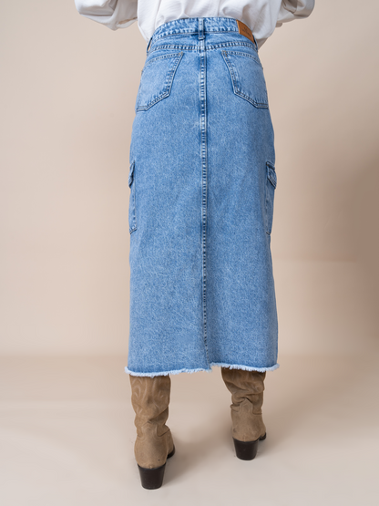 Falda Denim Sofia Azul