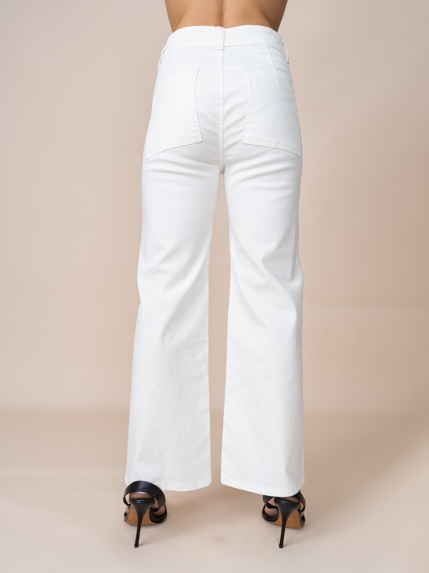 Jean Flare Blanco