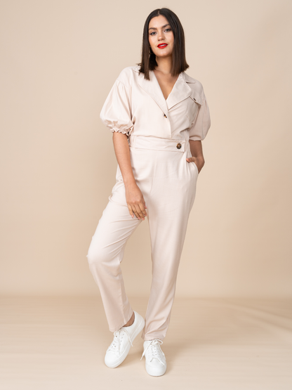 Enterizo Thalia Beige