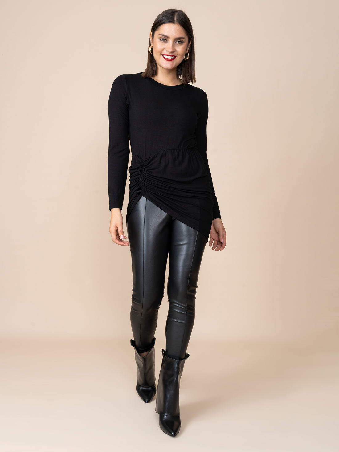 Leatherette Leggings Xime Black