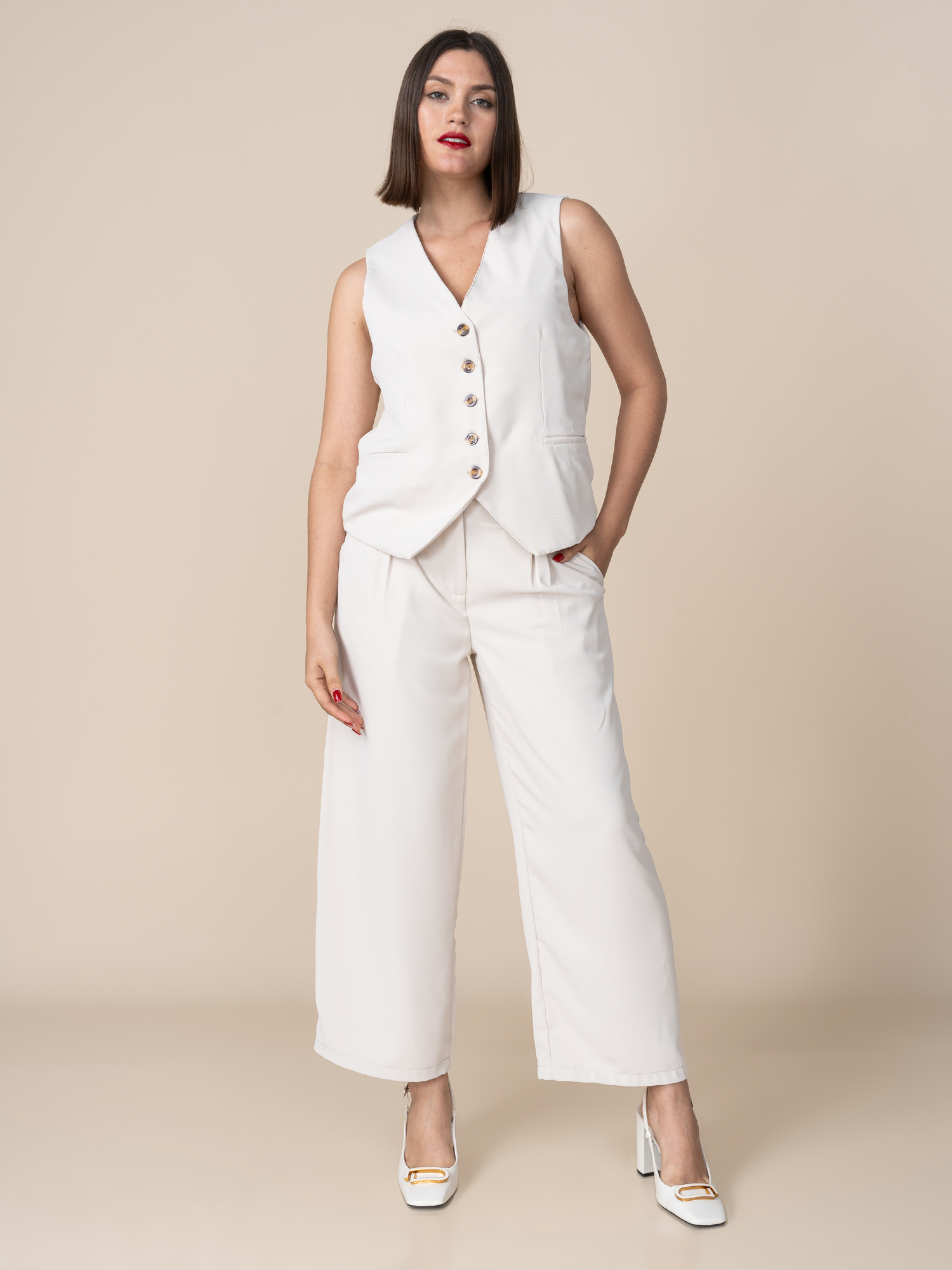Pantalon Roma Beige