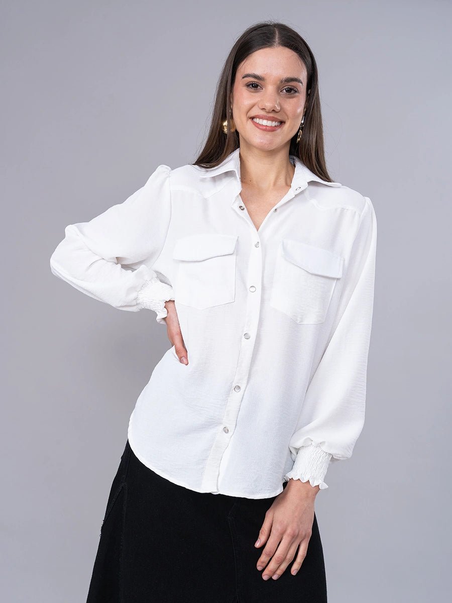 Blusa Cielo Blanca - Blusa de La Matier
