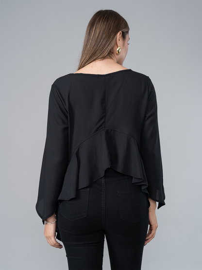 Blusa Lota Negra en Gasa