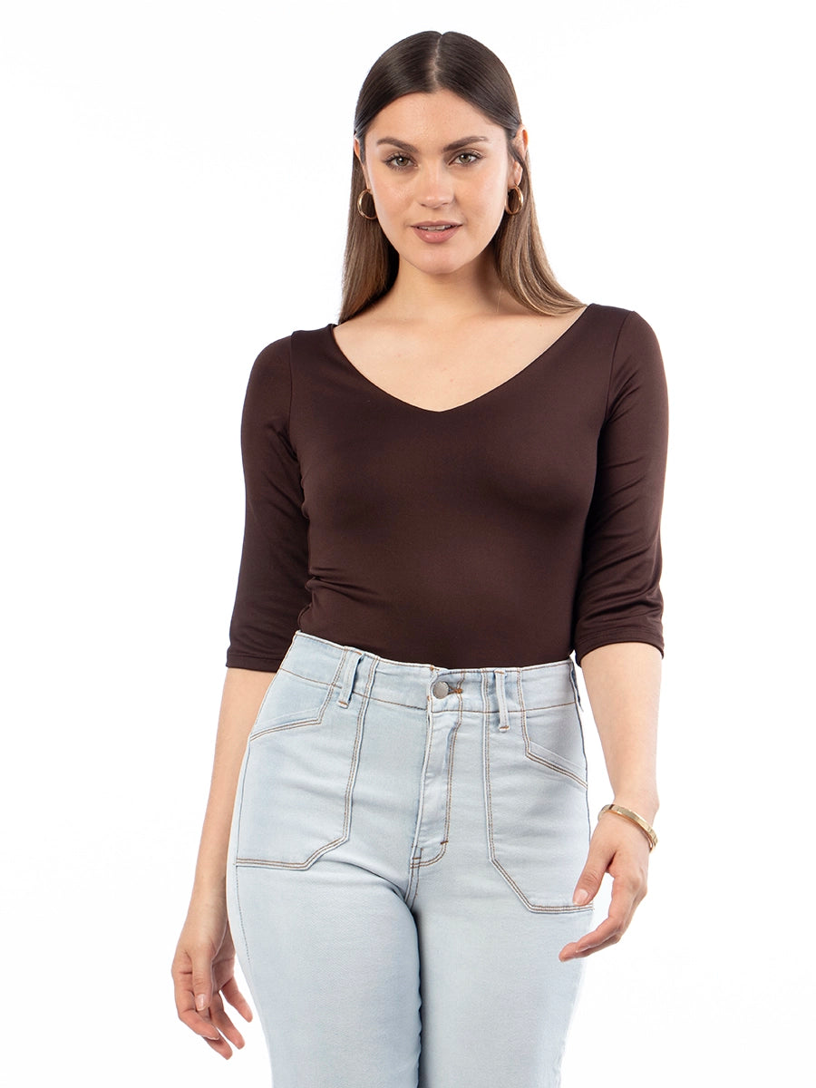 Body Básico Marrón
