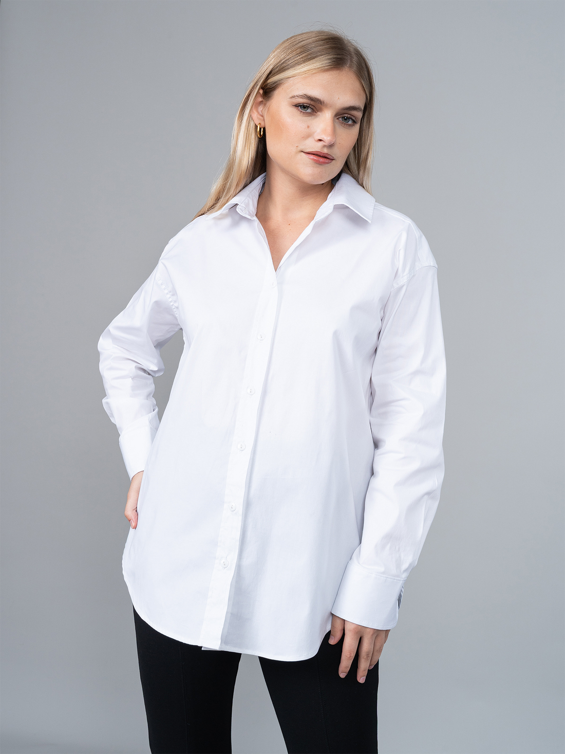 Camisa Valeria Blanco en Popelina