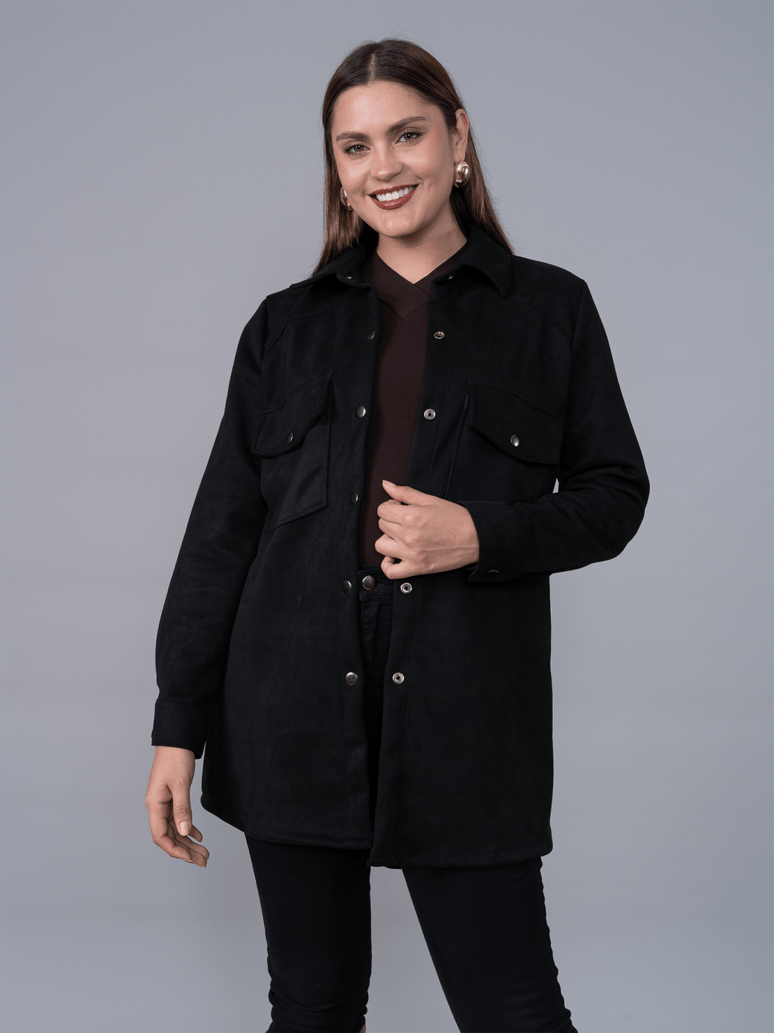 Camisaco Helen Negro - Camisaco de La Matier