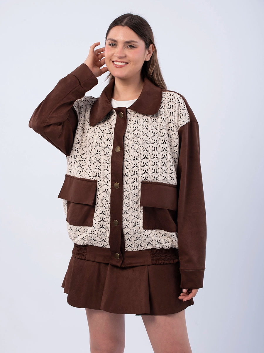 Casaca Bomber Angela Marrón
