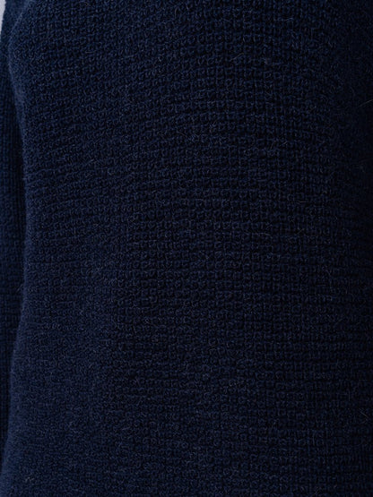 Chompa Tejida de Alpaca Acero - Chompa de La Matier