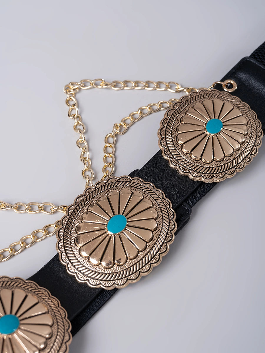 Correa elástica con Cadena Doradas