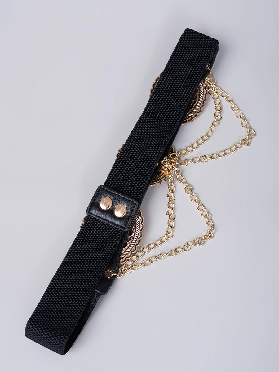 Correa elástica con Cadena Doradas