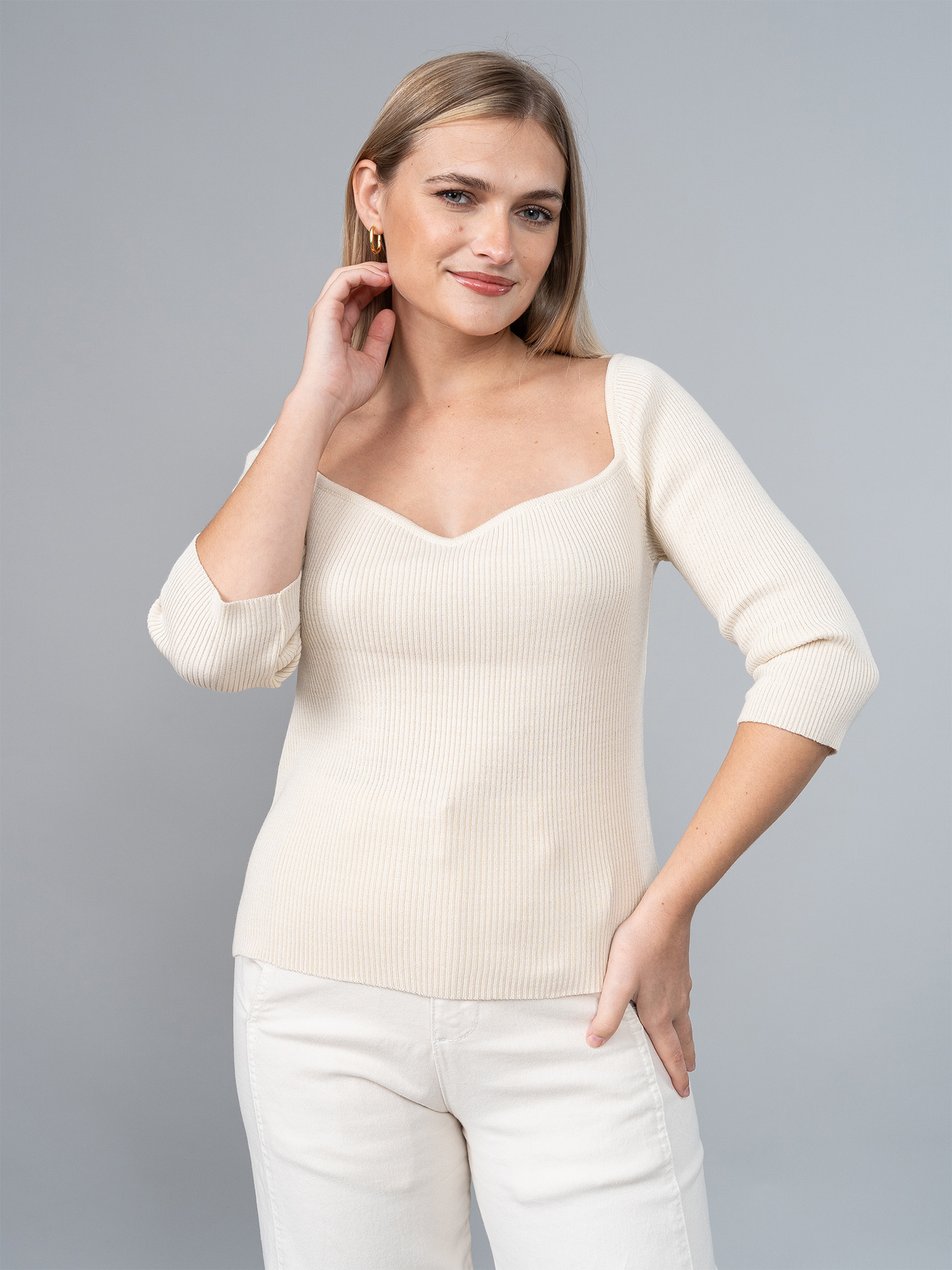 Polo Tejido Mia Beige