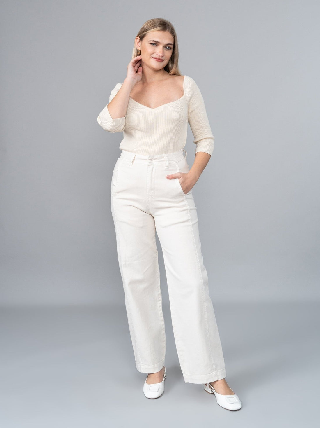 Polo Tejido Mia Beige - Polo de La Matier