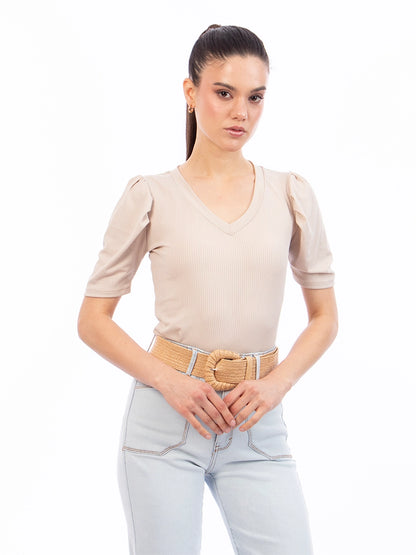 Polo Donna Beige
