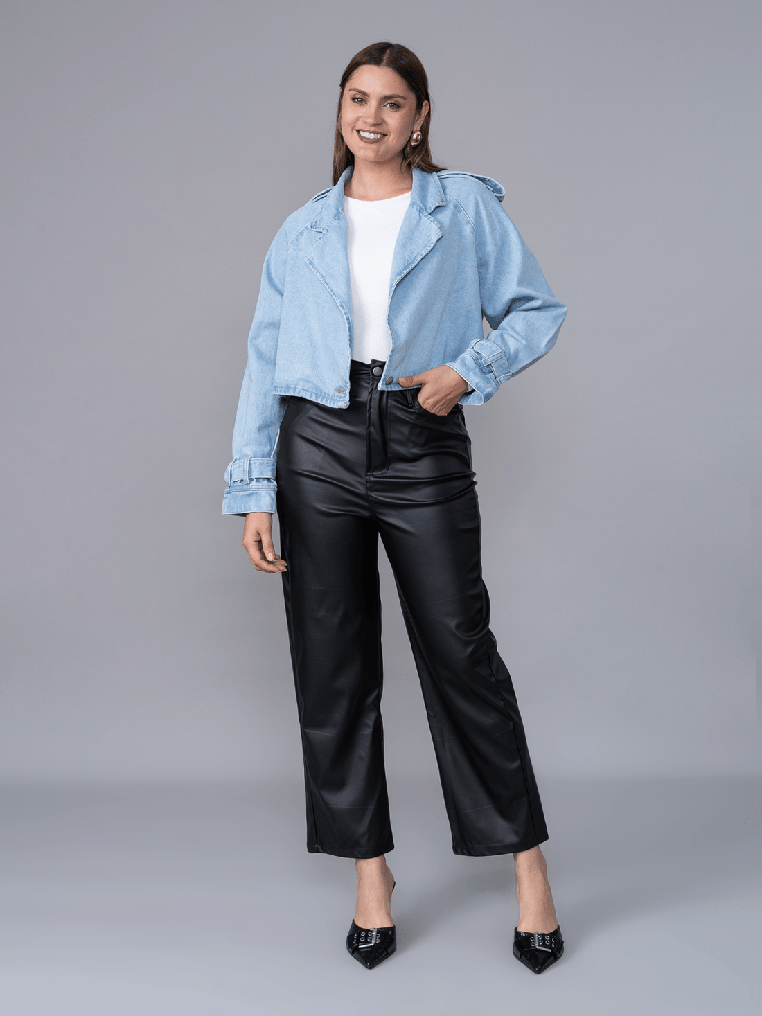 Trench Corto Denim Paula - de La Matier