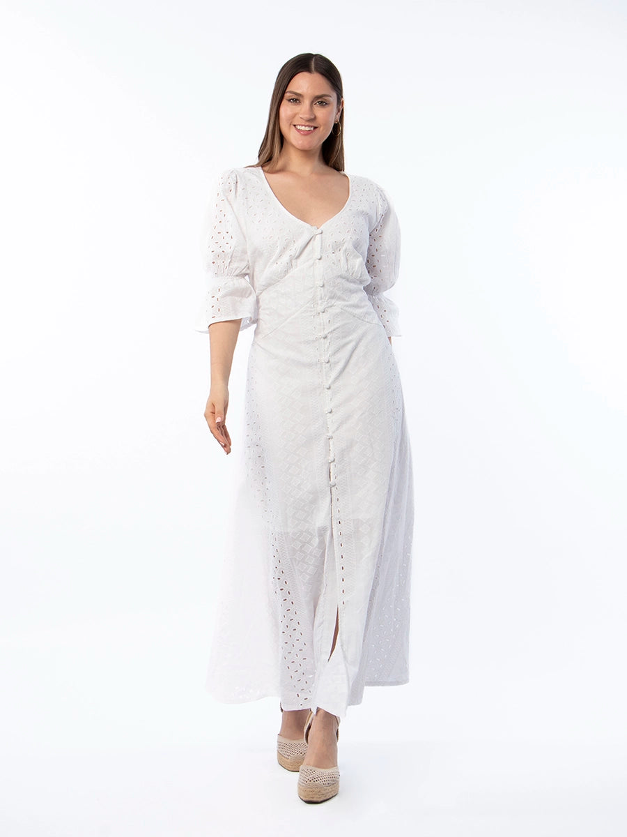 Vestido Broderie Alma