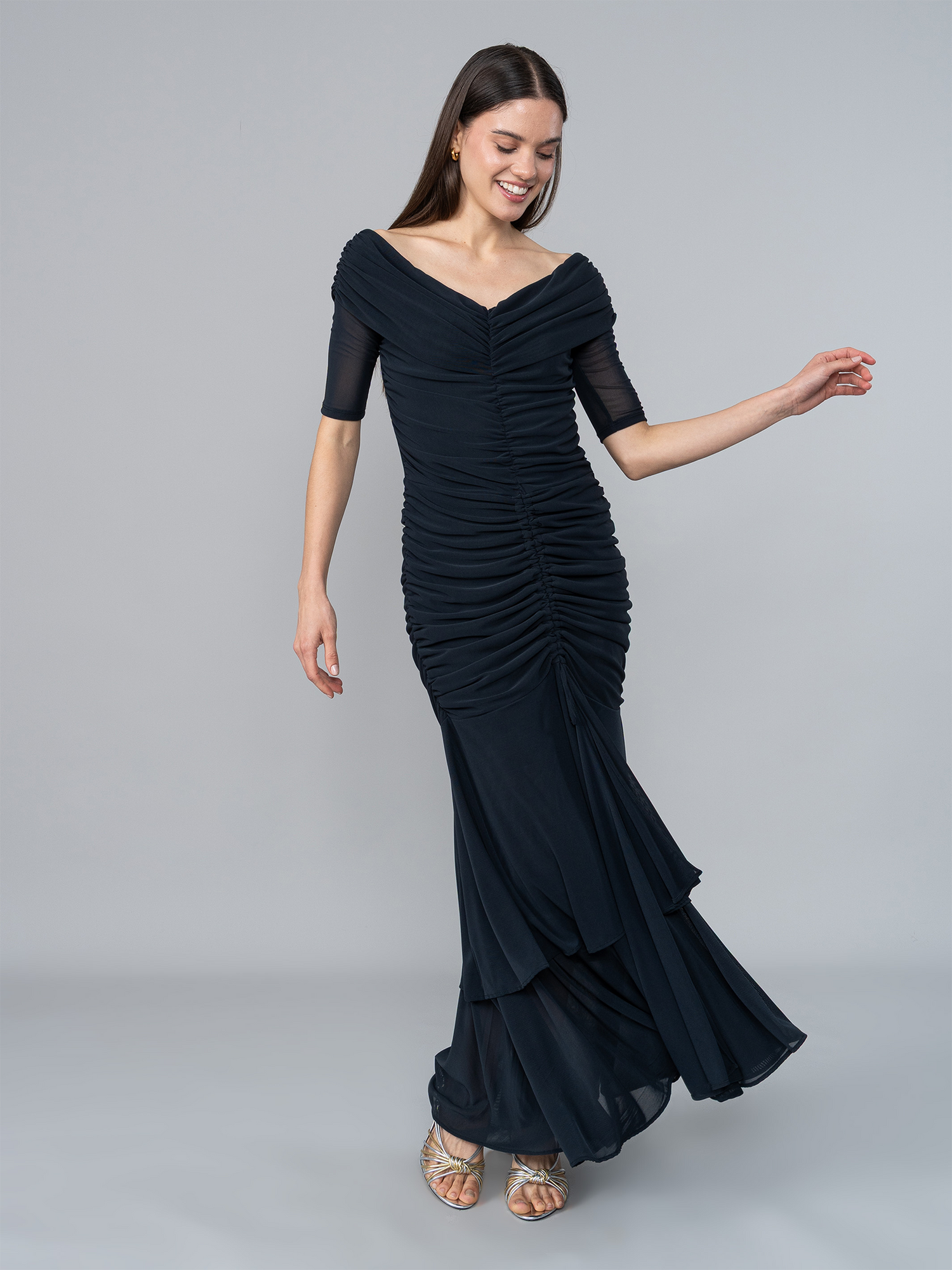Vestido July Negro en Tul