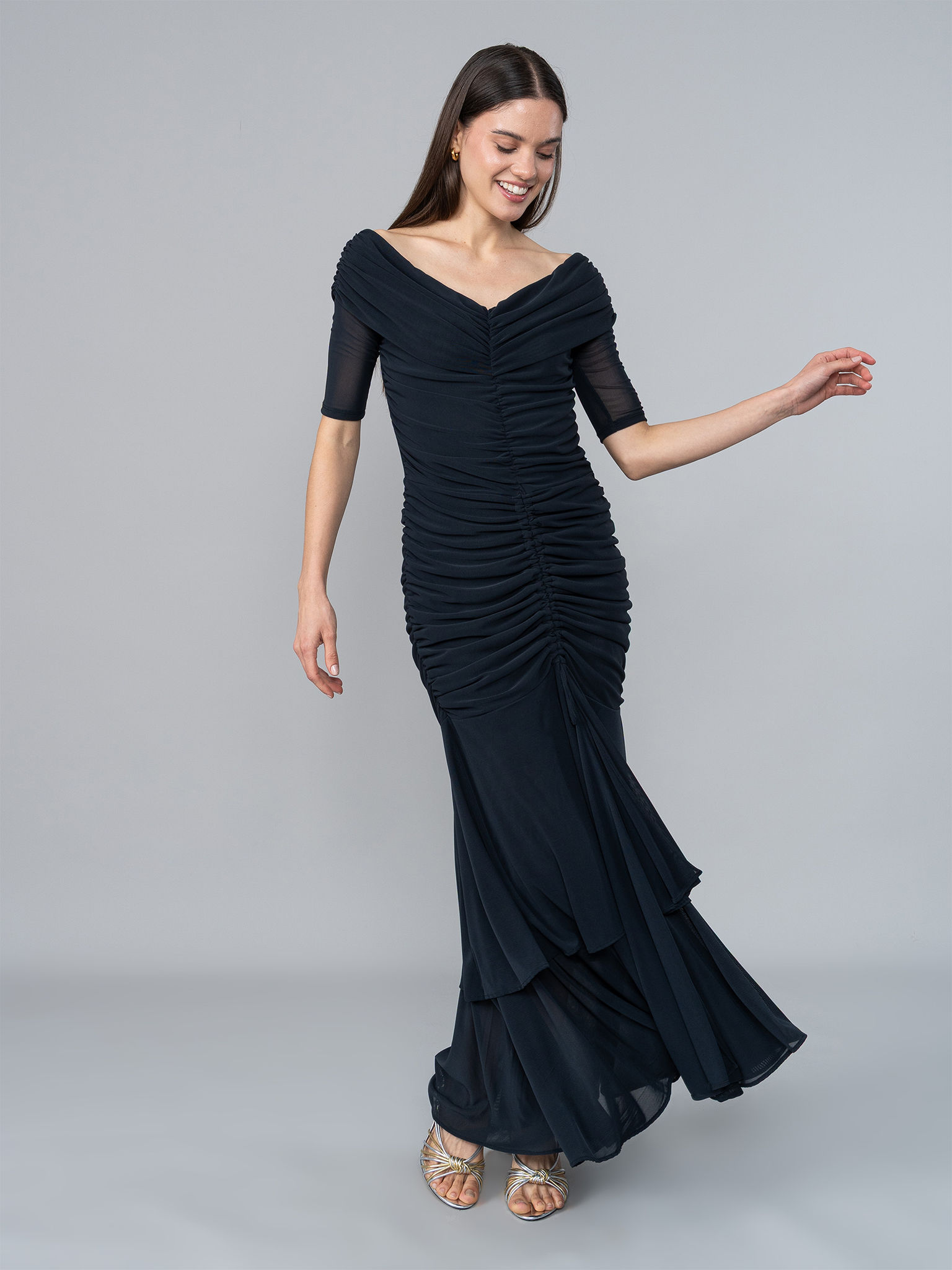 Vestido July Negro en Tul