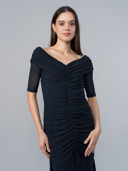 Vestido July Negro en Tul