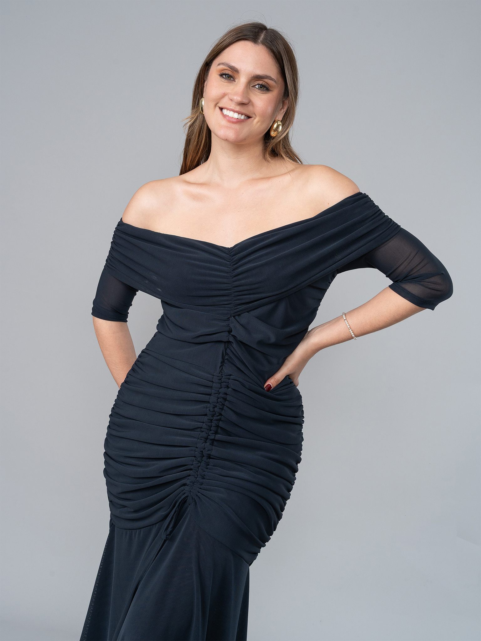 Vestido July Negro en Tul