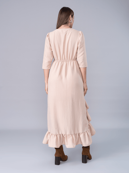 Vestido Mariella Beige - Vestido de La Matier