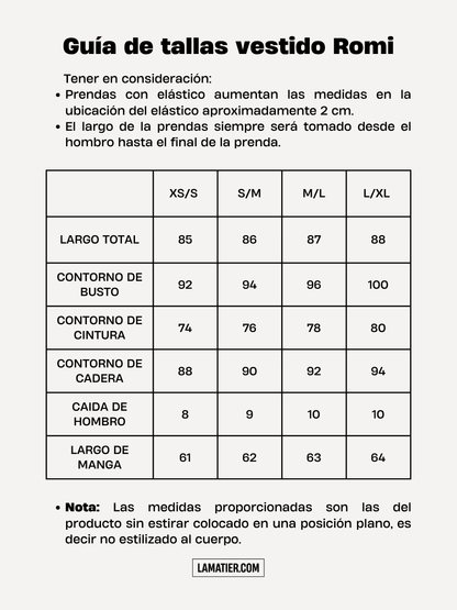 Vestido Romi Negro - Vestido de La Matier
