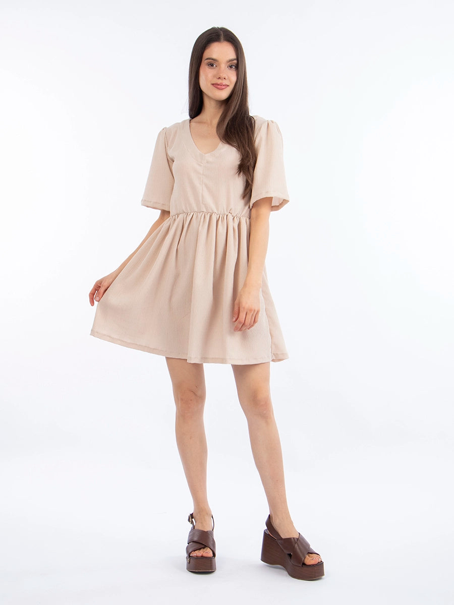 Vestido Básico Beige
