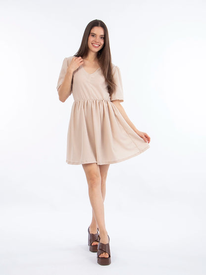 Vestido Básico Beige