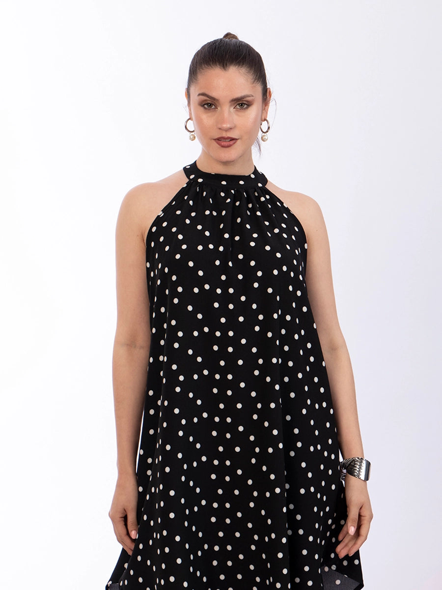 Vestido Fátima Puntos Blanco