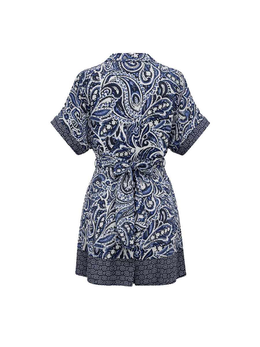 Vestido Lucia Estampado Azul