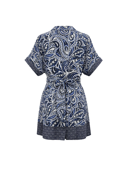 Vestido Lucia Estampado Azul