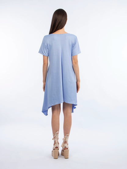 Vestido Básico en Tuvalu Celeste